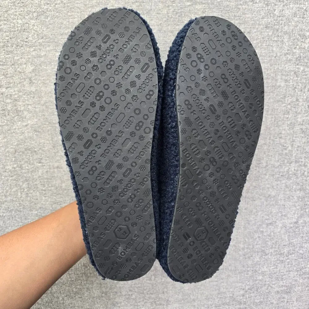 BOMBAS MEN SUNDAY SLIPPERS SHERPA, SIZE 12